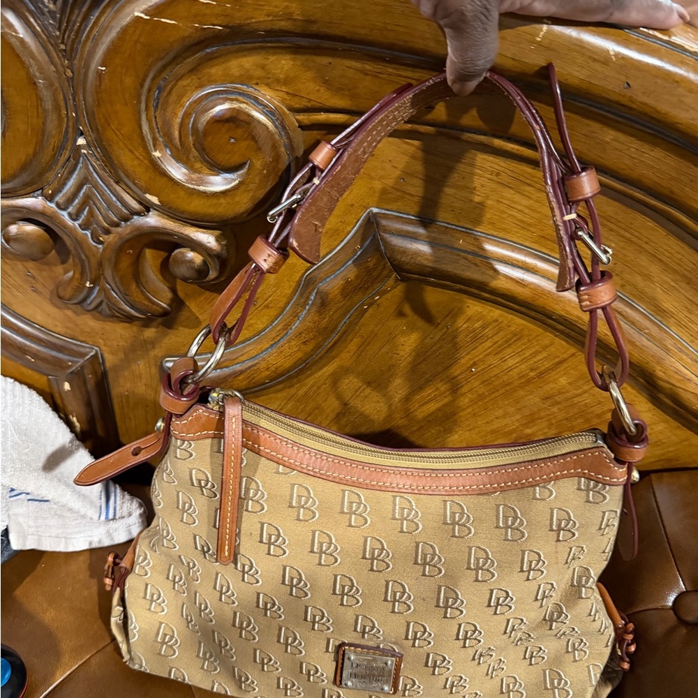 Dooney & Bourke Brown Monogram Shoulder Bag